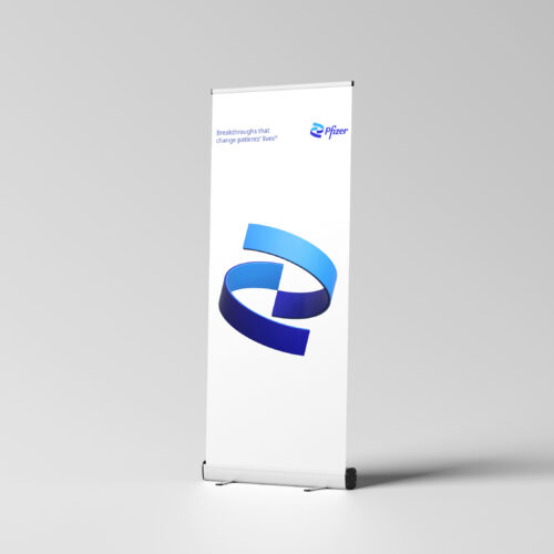 Pfizer Pull-Up Stand